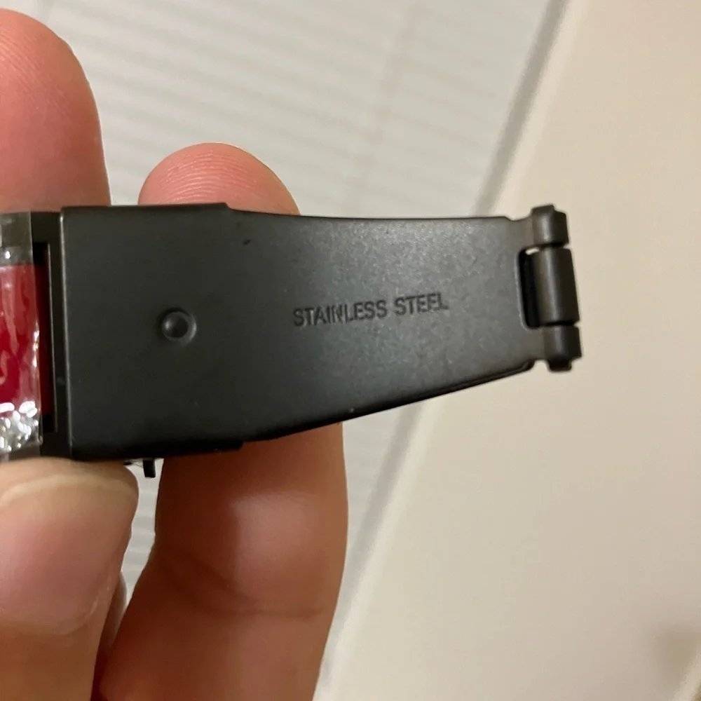 smart watch band replacement 44mm Red And Black Stainless Steel‎